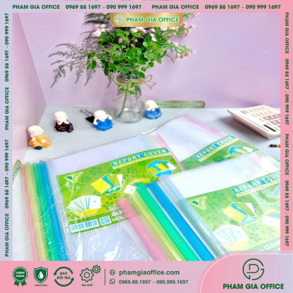 bìa cây nhựa trong gáy nhỏ