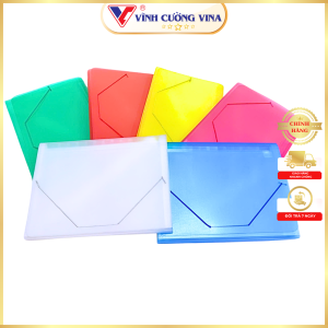 Bìa Cặp 12 Ngăn Dây Thun (Đủ Màu) VC - Đựng Tài Liệu - Giấy Tờ